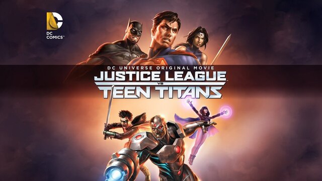 Justice League vs. Teen Titans key art
