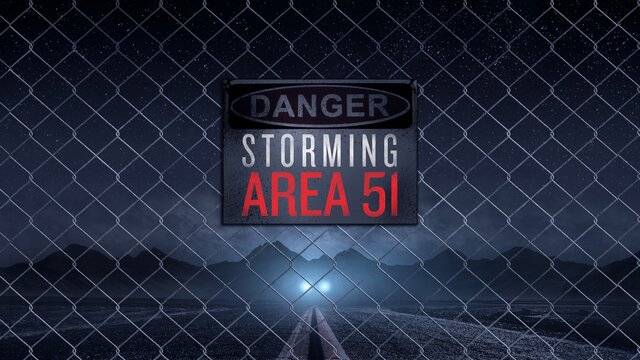 Storming Area 51 key art