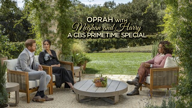 Oprah With Meghan and Harry: A CBS Primetime Special key art