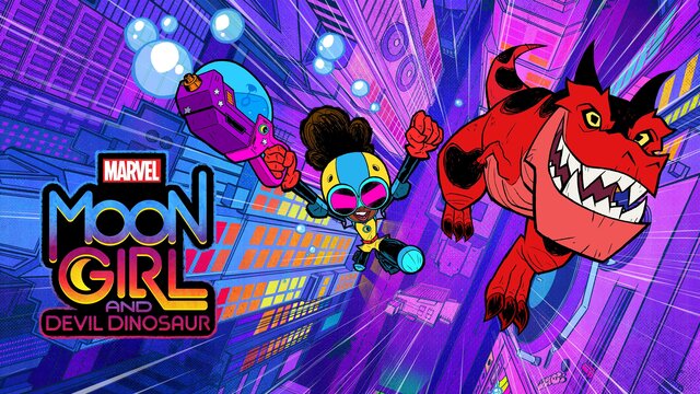 Marvel's Moon Girl and Devil Dinosaur key art