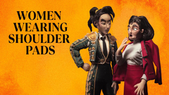 Women Wearing Shoulder Pads